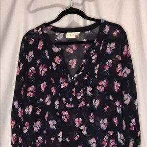 St johns bay sheer womens blouse XL